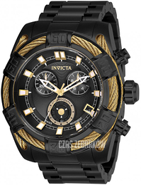 Invicta Czarny/Stal w odcieniu złota Ø51 mm 26996
