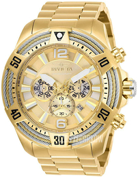 Invicta Bolt Żółte złoto/Stal w odcieniu złota Ø53 mm 27268