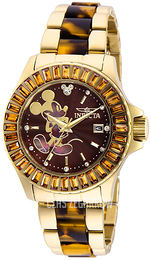 Invicta Disney Brązowy/Stal w odcieniu złota Ø38 mm 27275