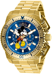 Invicta Disney Niebieski/Stal w odcieniu złota Ø48 mm 27288