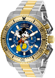 Invicta Disney Niebieski/Stal w odcieniu złota Ø48 mm 27289