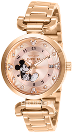 Invicta Disney Różowe złoto/Stal w kolorze różowego złota Ø34 mm 27292