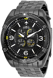 Invicta Aviator Czarny/Stal Ø52 mm 28086