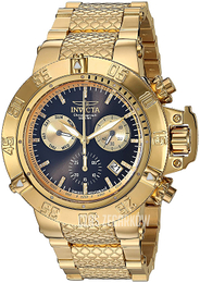 Invicta Subaqua Czarny/Stal w odcieniu złota Ø50 mm 28535