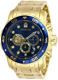 Invicta Pro Diver Niebieski/Stal w odcieniu złota Ø48 mm 28721