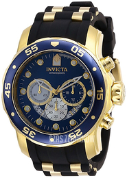 Invicta Pro Diver Niebieski/Stal w odcieniu złota Ø48 mm 28723