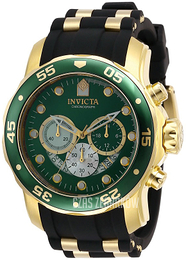 Invicta Pro Diver Zielony/Stal w odcieniu złota Ø48 mm 28724