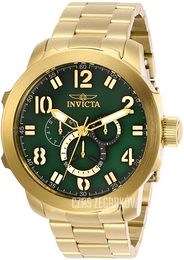 Invicta Specialty Zielony/Stal w odcieniu złota Ø49.5 mm 29154