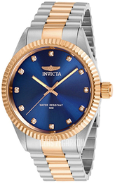 Invicta Specialty Niebieski/Stal w kolorze różowego złota Ø43 mm 29505