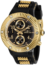 Invicta Angel Czarny/Stal w odcieniu złota Ø39 mm 29518