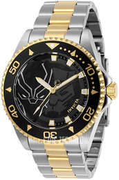 Invicta Marvel Czarny/Stal w odcieniu złota Ø44 mm 29687
