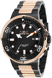 Invicta Pro Diver Czarny/Stal w kolorze różowego złota Ø49 mm 29715