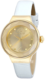 Invicta Angel Żółte złoto/Skóra Ø32 mm 29783