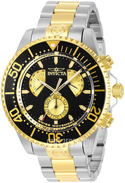 Invicta Pro Diver Czarny/Stal w odcieniu złota Ø47 mm 29972
