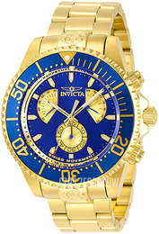 Invicta Pro Diver Niebieski/Stal w odcieniu złota Ø47 mm 29975
