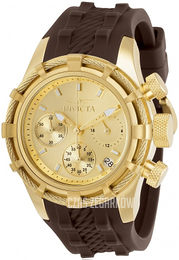 Invicta Żółte złoto/Guma Ø40 mm 30493