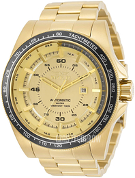 Invicta Speedway Żółte złoto/Stal w odcieniu złota Ø52 mm 30519