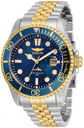Invicta Niebieski/Stal w odcieniu złota Ø43 mm 30616