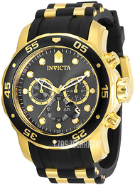 Invicta Pro Diver Czarny/Stal w odcieniu złota Ø48 mm 30764