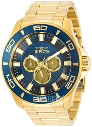 Invicta Pro Diver Niebieski/Stal w odcieniu złota Ø50 mm 30785