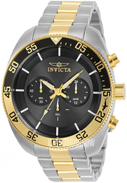 Invicta Czarny/Stal w odcieniu złota Ø48 mm 30802