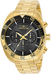 Invicta Czarny/Stal w odcieniu złota Ø48 mm 30804