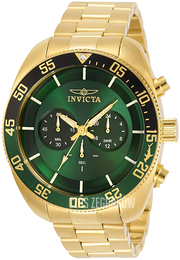 Invicta Zielony/Stal w odcieniu złota Ø48 mm 30805