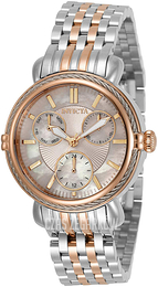 Invicta Biały/Stal w kolorze różowego złota Ø34 mm 30870