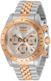 Invicta Speedway Srebrny/Stal w kolorze różowego złota Ø39.5 mm 30995