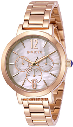 Invicta Angel Biały/Stal w kolorze różowego złota Ø39 mm 31085
