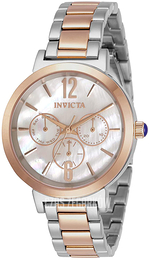 Invicta Angel Biały/Stal w kolorze różowego złota Ø39 mm 31087
