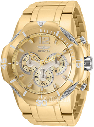 Invicta Bolt Żółte złoto/Stal w odcieniu złota Ø51 mm 31164