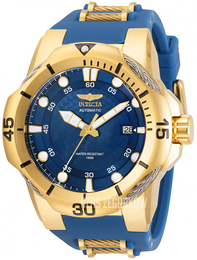 Invicta Bolt Niebieski/Stal w odcieniu złota Ø51 mm 31183