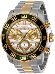 Invicta Pro Diver Srebrny/Stal w odcieniu złota Ø50 mm 31291