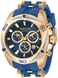 Invicta Bolt Niebieski/Stal w odcieniu złota Ø50 mm 31318