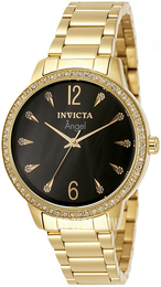 Invicta Angel Czarny/Stal w odcieniu złota Ø36 mm 31368
