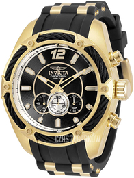 Invicta Bolt Czarny/Stal w odcieniu złota Ø52 mm 31446