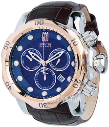 Invicta Jason Taylor Niebieski/Skóra Ø53.7 mm 31650