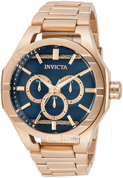 Invicta Niebieski/Stal w kolorze różowego złota Ø48 mm 31835