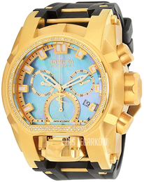 Invicta Reserve Niebieski/Stal w odcieniu złota Ø52 mm 31837