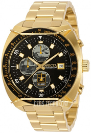 Invicta Czarny/Stal w odcieniu złota Ø46 mm 31841