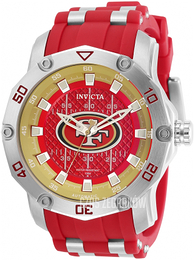 Invicta Czerwony/Stal Ø50 mm 32032