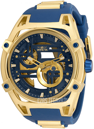 Invicta Akula Niebieski/Stal w odcieniu złota Ø52 mm 32350