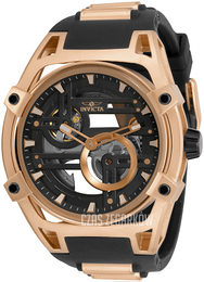 Invicta Czarny/Stal w kolorze różowego złota Ø52 mm 32351
