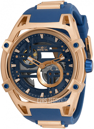 Invicta Niebieski/Stal w kolorze różowego złota Ø52 mm 32355