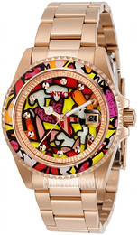 Invicta Wielokolorowy/Stal w kolorze różowego złota Ø38 mm 32411