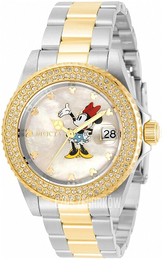 Invicta Biały/Stal w odcieniu złota Ø40 mm 32486