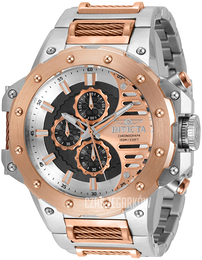 Invicta Czarny/Stal w kolorze różowego złota Ø50 mm 32981