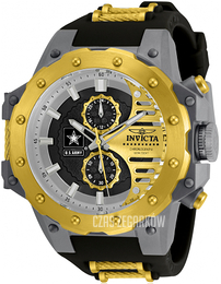 Invicta Czarny/Stal w odcieniu złota Ø50 mm 32984