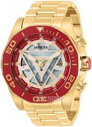 Invicta Wielokolorowy/Stal w odcieniu złota Ø48 mm 33313